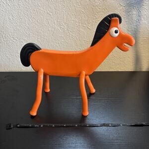 bendable figure of Pokey, the red horse character from The Gumby Show